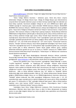 Ge&ccedil;ici G&ouml;rev Yolluk Bildirimi Hazırlama Hakkında