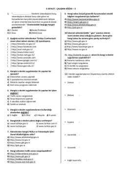 Çalışma Kağıdı