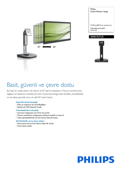 SB4B1927CB/00 Philips Cloud Monit&ouml;r Ayağı
