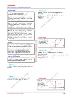 Logaritma 1.B&ouml;l&uuml;m - 11.sınıf mat &ccedil;&ouml;z&uuml;m videoları