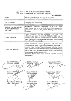 G&uuml;ndemin 16.Maddesi - Antalya Belediyesi