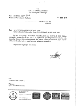 TEOG ve DynEd Toplantısı - erzurum