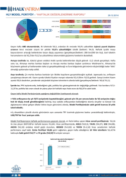 HLY MODEL PORTFÖY – “HAFTALIK