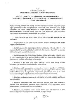 sağlık &ccedil;alışanları i&ccedil;in eğitici eğitimi re