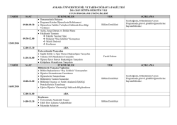 ANKARA &Uuml;NİVERSİTESİ DİL VE TARİH