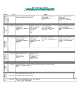 İş G&uuml;venliği Tezsiz Y&uuml;ksek Lisans B&uuml;t&uuml;nleme Sınav Programına