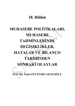 KAMU G&Ouml;ZETİMİ, MUHASEBE VE DENETİM - dt