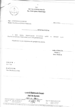 MUl,KAYMAI(AMLtĞI DAai1.1]IMl Elektronik imzalı , Aslı lle Aynıdır.