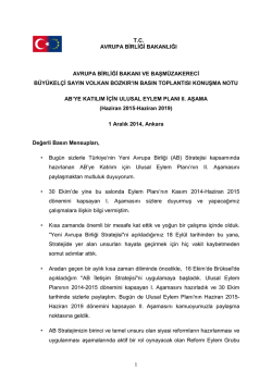 1 tc avrupa birliği bakanlığı avrupa birliği bakanı ve başm&uuml;zakereci