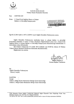 A&ccedil; - T&uuml;rkiye Kamu Hastaneleri Kurumu