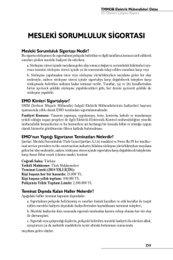 Mesleki Sorumluluk Sigortası