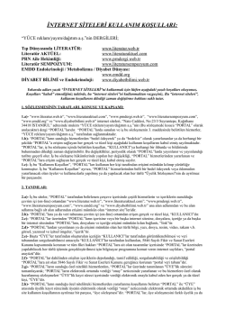Kullanım Koşulları