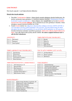 Ders Kayıt Kılavuzu