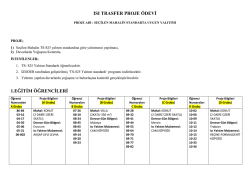 Isı Transferi Proje &Ouml;devi