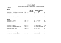 Yrd.Do&ccedil;.Dr.İ.Şahin - Biyokimya B&ouml;l&uuml;m&uuml;