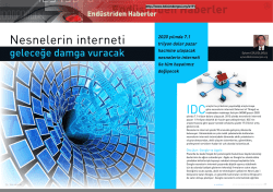 End&uuml;striden Haberler- Nesnelerin İnterneti geleceğe damga vuracak