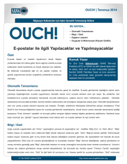 E-postalar ile ilgili Yapılacaklar ve Yapılmayacaklar