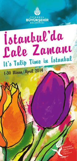 broş&uuml;r - İstanbul Lale Festivali
