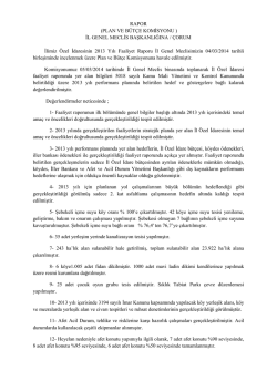 Şubat 2014 - &Ccedil;orum İl &Ouml;zel İdaresi