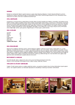 Tanıtım Broşürü 2 - Crowne Plaza İstanbul Harbiye