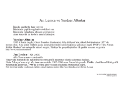 Jan Lenica Ve Yurdaer Altıntaş