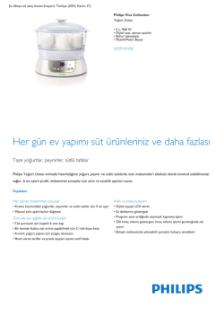 Product Leaflet: 2 L, 900 W Yoğurt Ustası