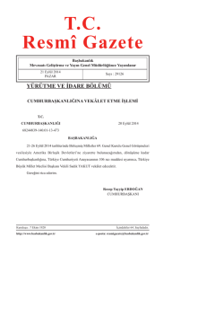 T.C. Resm&icirc; Gazete