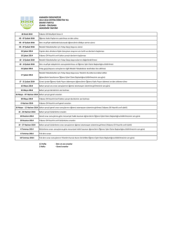 KARAB&Uuml;K &Uuml;NİVERSİTESİ 2013-2014 EĞİTİM &Ouml;ĞRETİM YILI