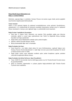 genel kurula sunulacak politikalar