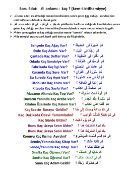 Soru Edatı ْمَك anlamı : kaç ? (kem