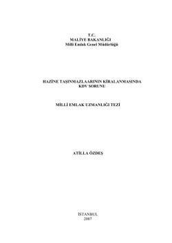 T.C. MALİYE BAKANLIĞI Milli Emlak Genel M&uuml;d&uuml;rl&uuml;ğ&uuml;