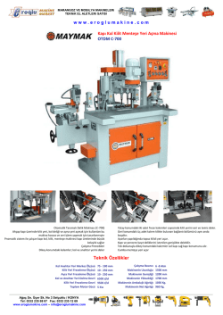 www . eroglumakine . com Kapı Kol Kilit Menteşe Yeri Açma