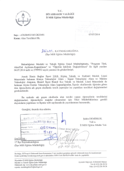 1 syf. - bağlar ilçe millî eğitim müdürlüğü