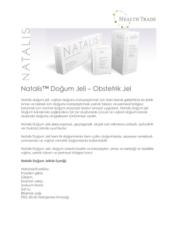Natalis&trade; Doğum Jeli &ndash; Obstetrik Jel