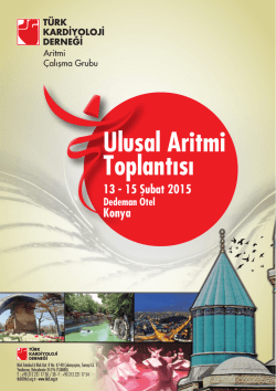 Aritmi 2015 flyer_revize - Türk Kardiyoloji Derneği