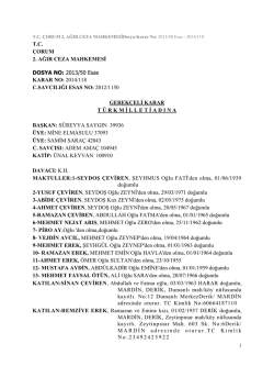 Musa Çitil Davası Gerekçeli Kararı