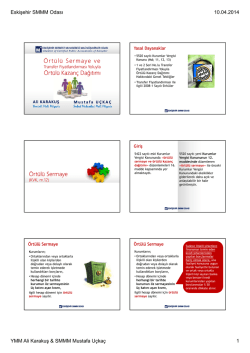 İlgili seminer notlarına ulaşmak i&ccedil;in tıklayınız.