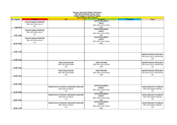 Ders Saatleri Pazartesi Salı &Ccedil;arşamba Perşembe Cuma 8:30