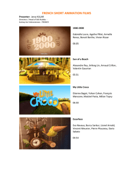 France Short Animation Film Presentations