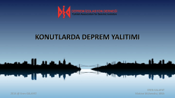 konutlarda deprem yalıtımı