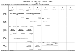 Ders programını g&ouml;rmek i&ccedil;in tıklayınız.