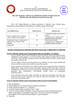 tc mustafa kemal &uuml;nġversġtesġ sosyal bġlġmler enstġt&uuml;s&uuml;