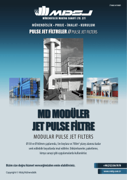 MD MODÜLER JET PULSE FİLTRE
