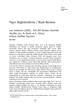 T&uuml;rk Dili Haritası &Uuml;zerinde Keşifler