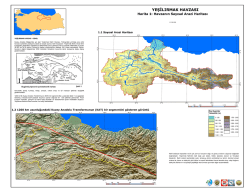 Harita 1:Havzanın Sayısal Arazi Haritası