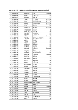 Arasınav Sonucları