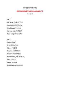 Devamsızlıktan Kalanlar