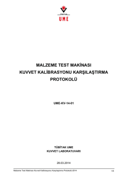 MTM kuvvet Karşılaştırması - Ulusal Metroloji Enstit&uuml;s&uuml;