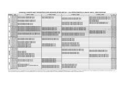 çanakkale onsekiz mart üniversitesi çevre mühendisliği bölümü 2013