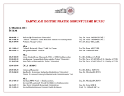 Radyoloji Eğitimi Pratik G&ouml;r&uuml;nt&uuml;leme Kursu